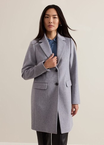 Phase Eight Lydia Wool Coats Grey USA | 7310549-RI